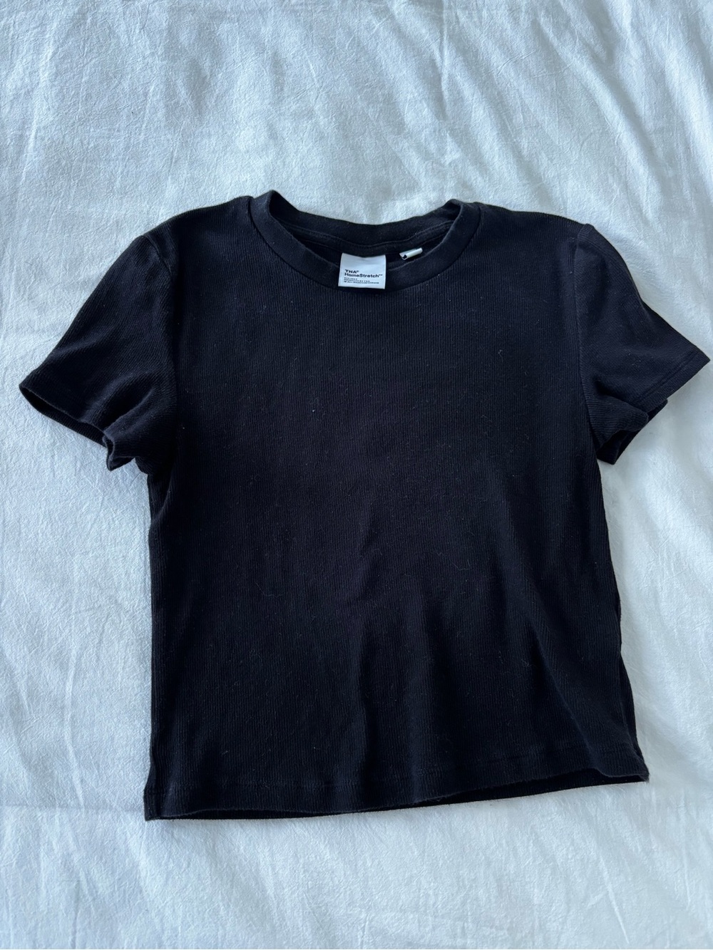 TNA Black Crewneck Short Sleeve Top